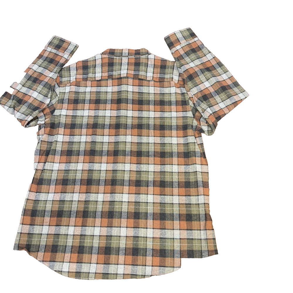 NWT Pendleton Mason Flannel Button Down Mens Sz XL Grey Plaid Long Sleeve - Picture 2 of 6